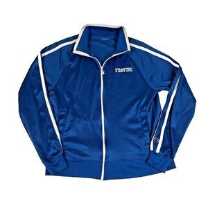Vintage Champion Fieldhouse Stanford University Blue Zip Striped Track Jacket